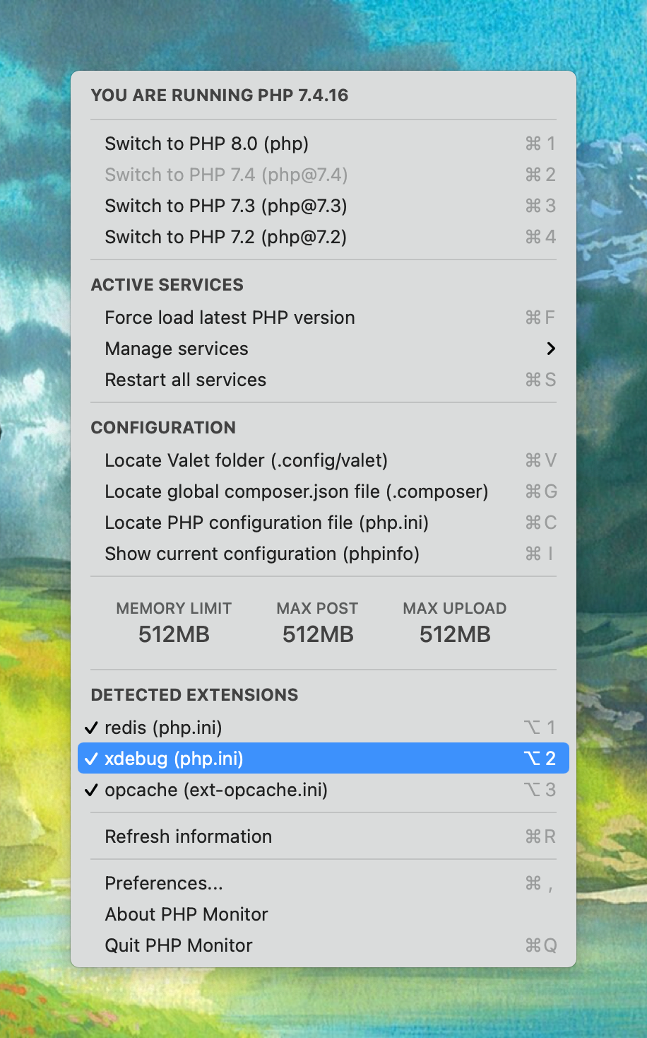 PHP Monitor screenshot